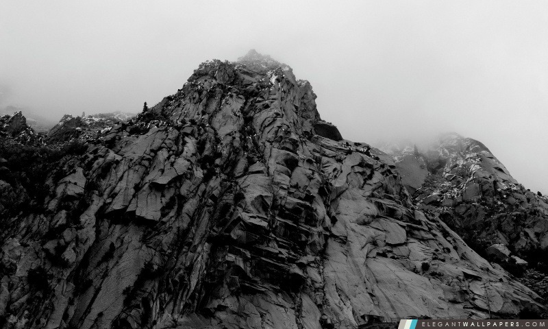 Image en noir et White Mountains, Arrière-plans HD à télécharger