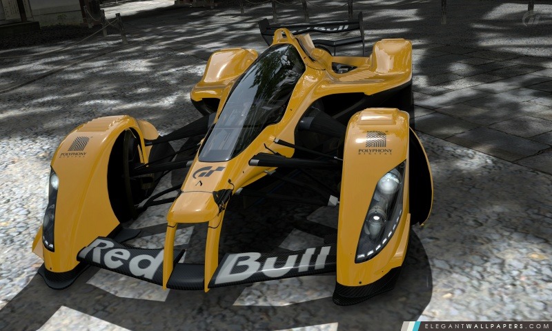Red Bull X2010 jaune, Arrière-plans HD à télécharger