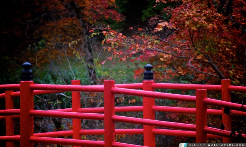 Pont Rouge japonaise, Arrière-plans HD à télécharger