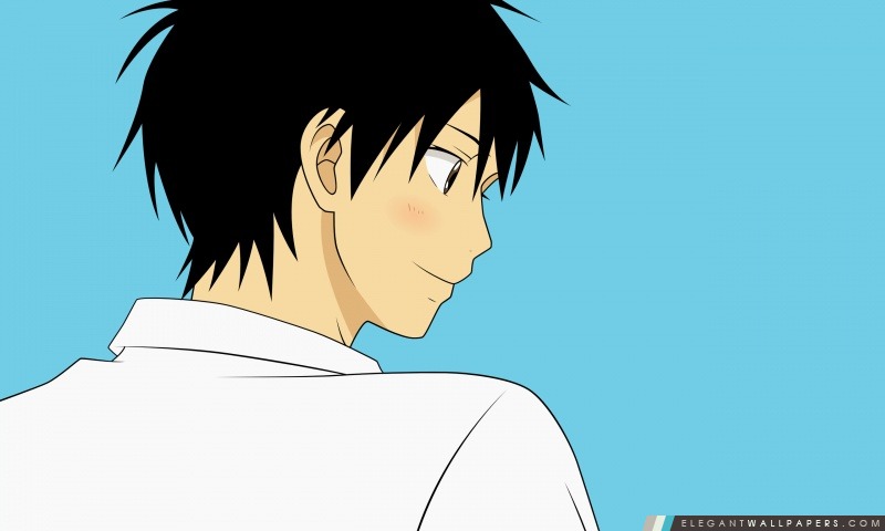 Anime Guy avec des cheveux noirs, Arrière-plans HD à télécharger