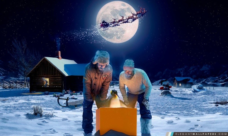 North Pole magique, Arrière-plans HD à télécharger