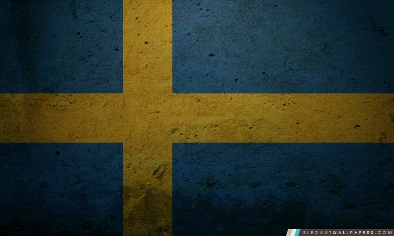 Drapeau grunge de la Suède, Arrière-plans HD à télécharger