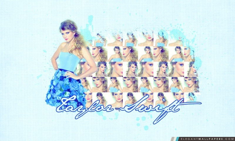 Taylor Swift robe bleue, Arrière-plans HD à télécharger