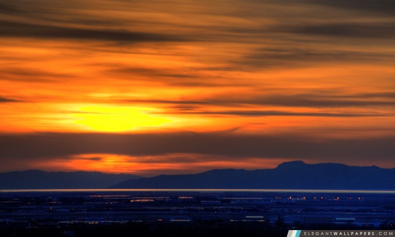 Great Salt Lake Sunset, Arrière-plans HD à télécharger