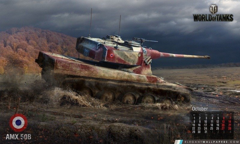 World of Tanks: réservoir Amx 50B, Arrière-plans HD à télécharger
