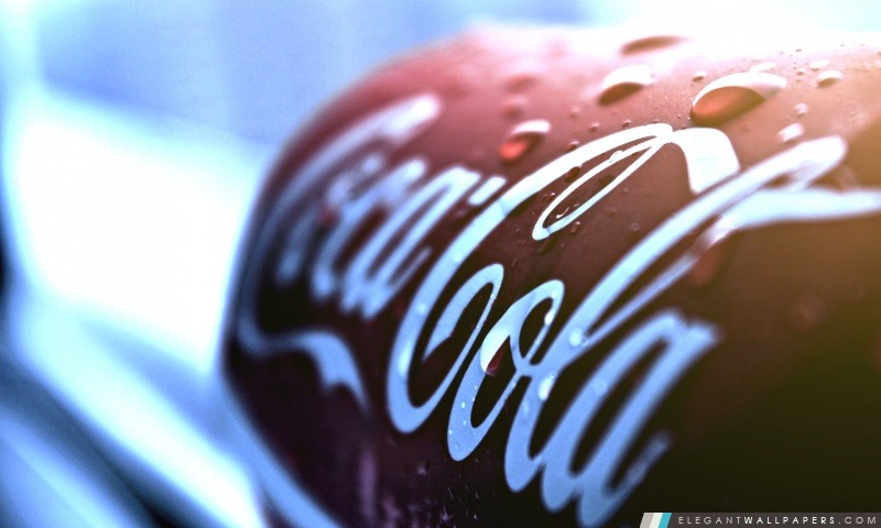 Coca-Cola Can Macro, Arrière-plans HD à télécharger