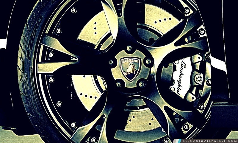 Lamborghini roue, Arrière-plans HD à télécharger