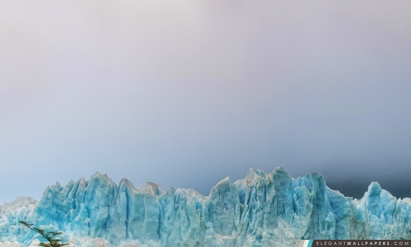 Glacier dans le brouillard, Arrière-plans HD à télécharger