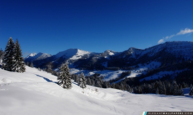Panorama d'hiver, Arrière-plans HD à télécharger