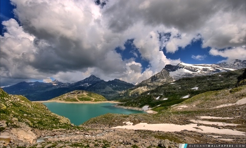 Haute paysage alpin, Arrière-plans HD à télécharger