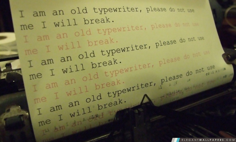 Vieille machine à écrire, Arrière-plans HD à télécharger