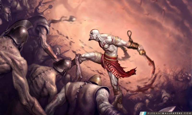 God Of War, jeu de bataille, Arrière-plans HD à télécharger