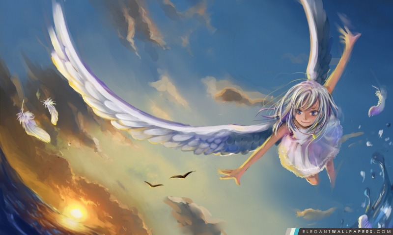 Peinture d'ange, Arrière-plans HD à télécharger