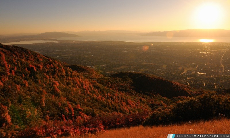 Squaw Peak Sunset, Arrière-plans HD à télécharger