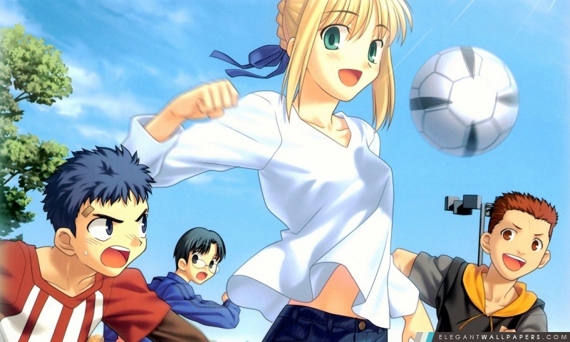 Anime Girl football, Arrière-plans HD à télécharger
