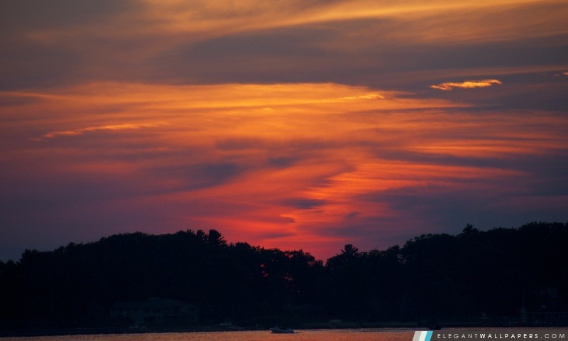 Portage Lake Sunset, Arrière-plans HD à télécharger