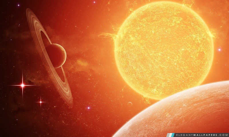 Planètes Prbiting Autour A Bright Star, Arrière-plans HD à télécharger