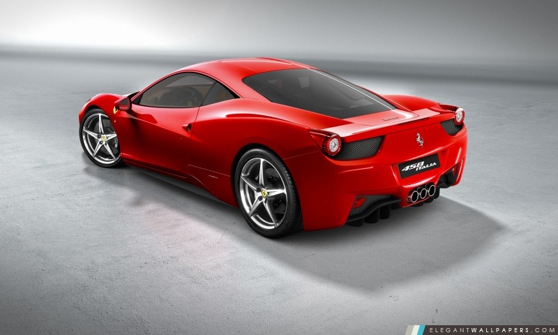 2010 Ferrari 458 Italia arrière Vue en plongée, Arrière-plans HD à télécharger