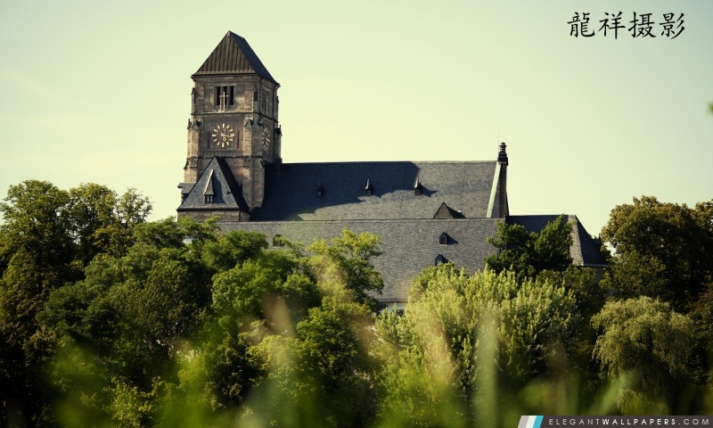 Château Eglise sur la colline du château (Chemnitz), Arrière-plans HD à télécharger