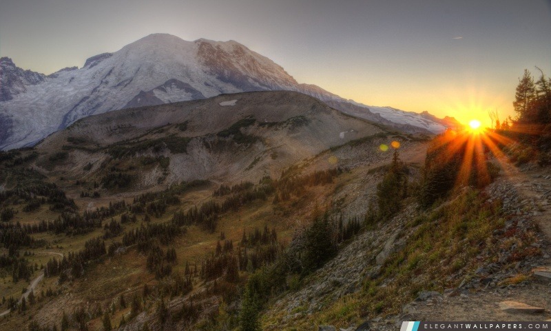 Parc national de Mount Rainier HDR, Arrière-plans HD à télécharger