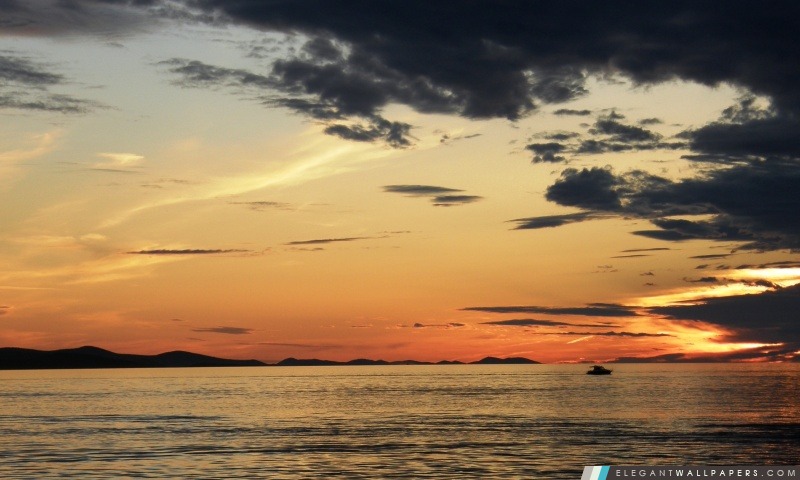 Coucher de soleil Zadar Croatie, Arrière-plans HD à télécharger