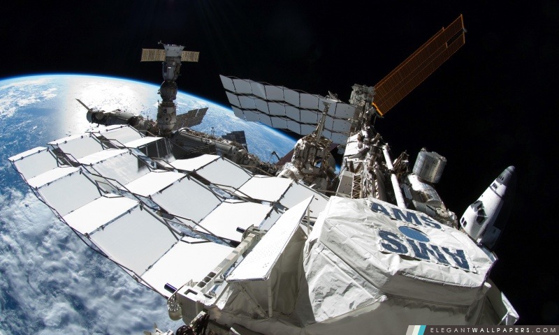 Satellite dans l'espace, Arrière-plans HD à télécharger