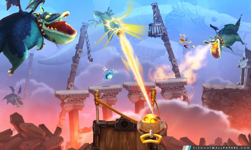 Rayman Legends Dragon Attack, Arrière-plans HD à télécharger