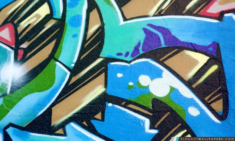 Graffiti Bleu, Arrière-plans HD à télécharger