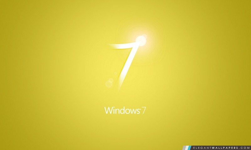 Windows 7 Jaune, Arrière-plans HD à télécharger