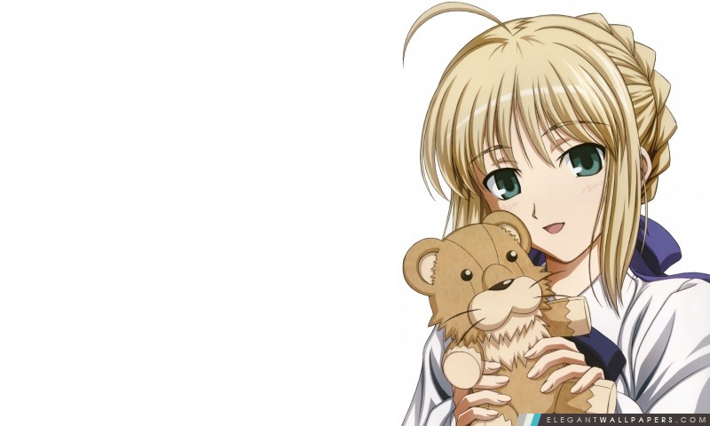 Anime fille avec un jouet Lion, Arrière-plans HD à télécharger