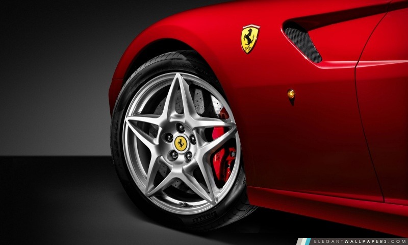 Rouge Ferrari 599 Roue, Arrière-plans HD à télécharger