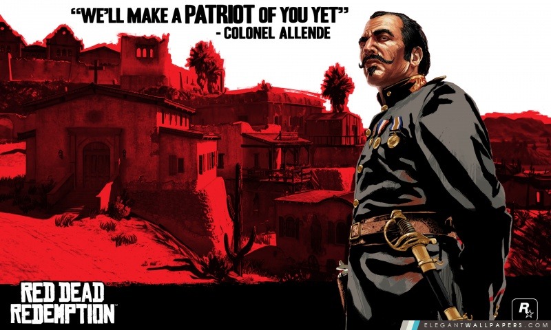 Red Dead Redemption, le colonel Allende, Arrière-plans HD à télécharger