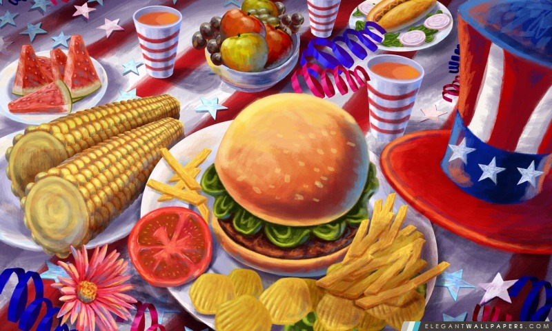 La Grande Hamburger américain, Arrière-plans HD à télécharger