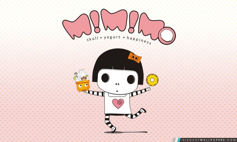 Mimimo = La fille heureuse, Arrière-plans HD à télécharger