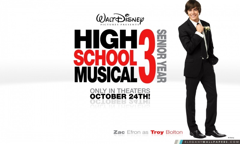 Zac Efron Comme Troy Bolton High School Musical, Arrière-plans HD à télécharger