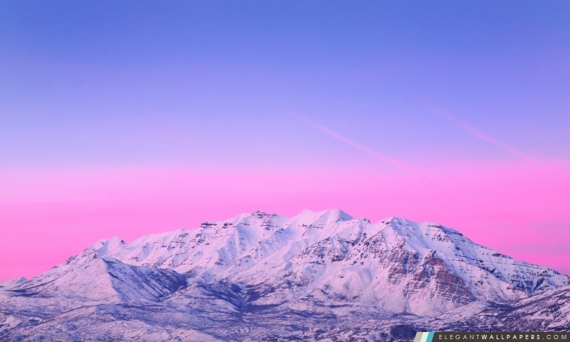 Mont Timpanogos Pink Sunset, Arrière-plans HD à télécharger
