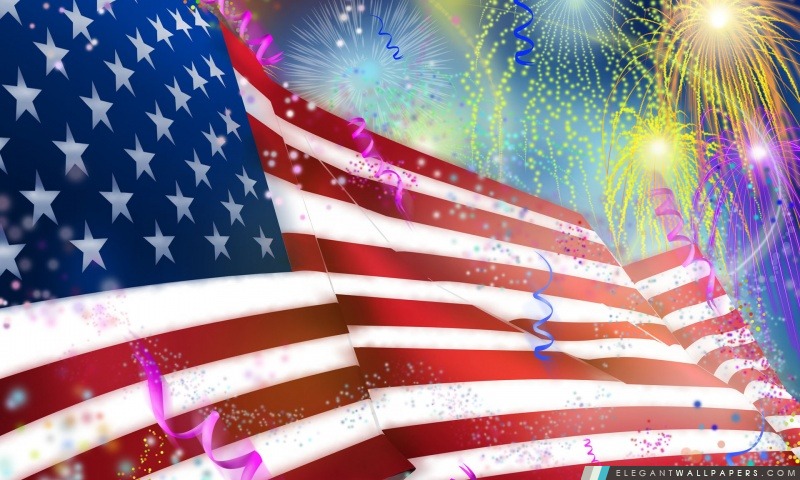 Etats-Unis Jour de l'Indépendance, le 4 Juillet, Arrière-plans HD à télécharger