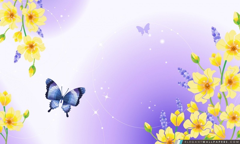 Papillons Illustration 5, Arrière-plans HD à télécharger