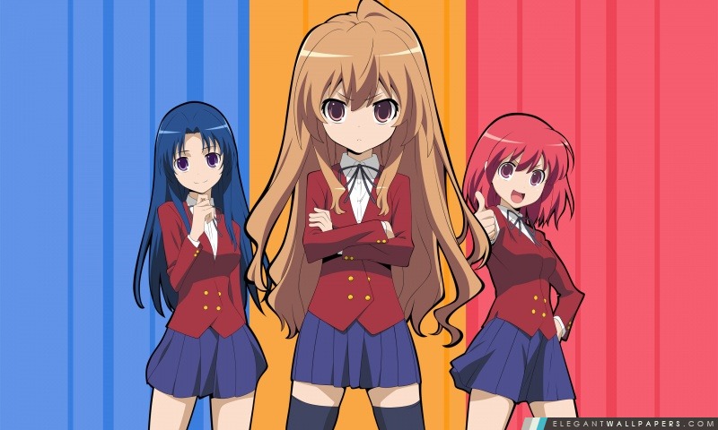Toradora Taiga, Minori et Ami, Arrière-plans HD à télécharger