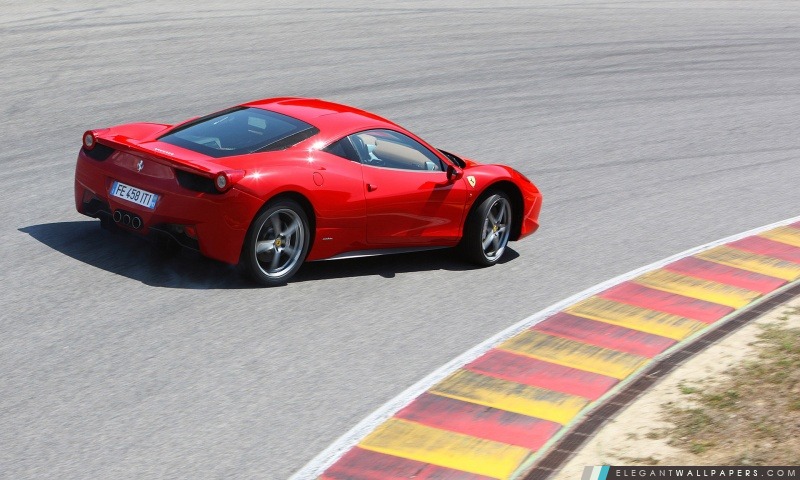 Ferrari 458 Italia Test Drive, Arrière-plans HD à télécharger