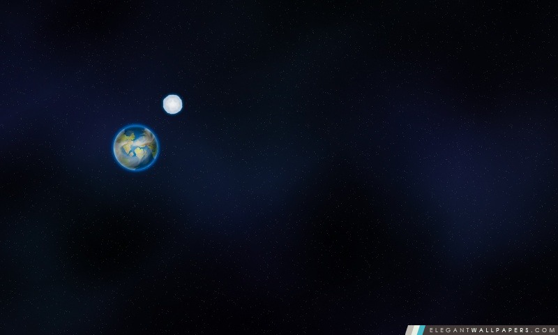 Terre et la Lune Illustration, Arrière-plans HD à télécharger