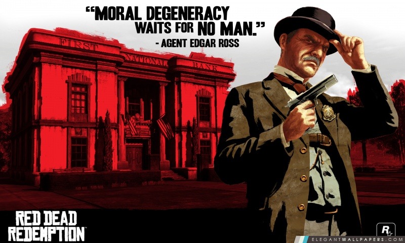 Red Dead Redemption, agent Edgar Ross, Arrière-plans HD à télécharger