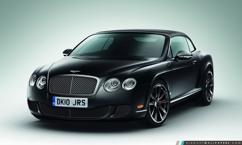 Bentley Continental GTC Noir, Arrière-plans HD à télécharger