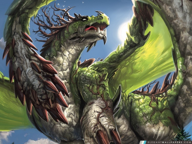 Fantasy Dragon, Arrière-plans HD à télécharger