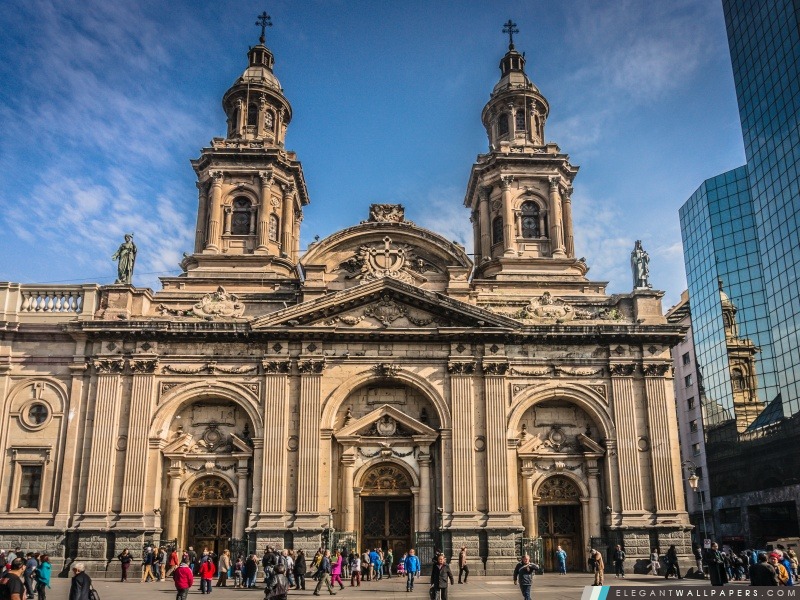 Santiago-Catedral Metropolitana, Arrière-plans HD à télécharger