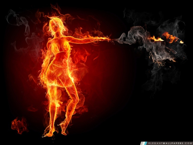 Hot Girl On Fire, Arrière-plans HD à télécharger