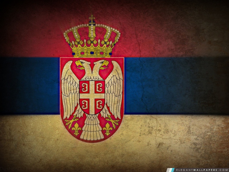 Grunge drapeau de la Serbie, Arrière-plans HD à télécharger