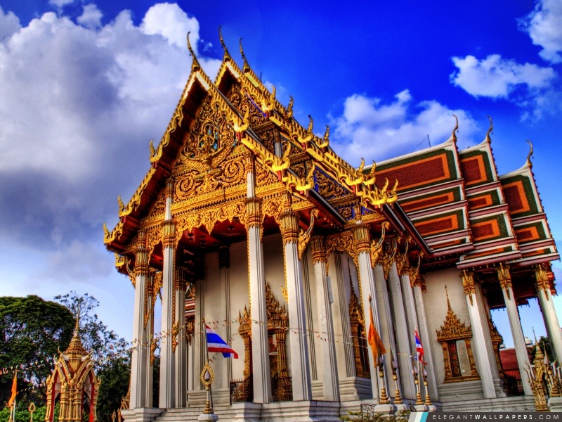 Temple Dans Bangkok, Arrière-plans HD à télécharger