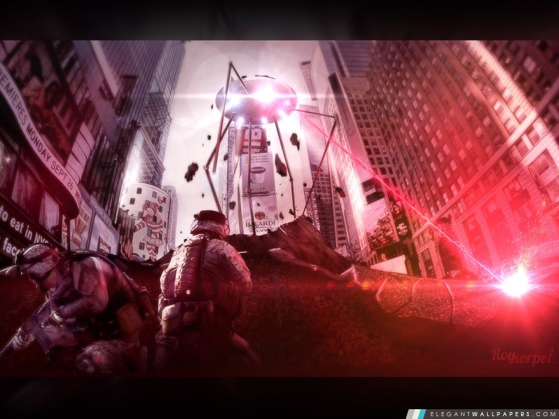 Battlefield 5 Modern Warfare vs Alien Technology, Arrière-plans HD à télécharger
