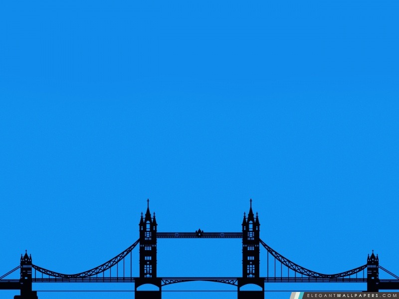 London Tower Bridge Silhouette, Arrière-plans HD à télécharger